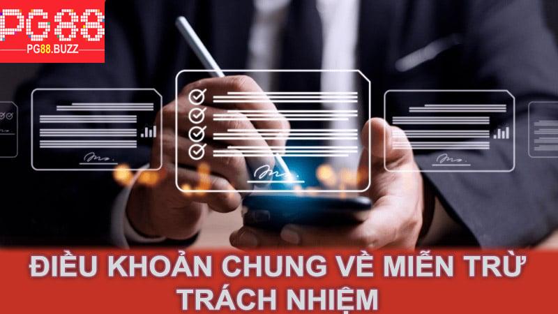 Điều khoản chung về miễn trừ trách nhiệm